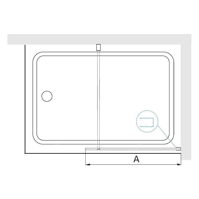 Шторка на ванну RGW Screens SC-050B 70x150см 351105007-14 профиль черный, стекло прозрачное