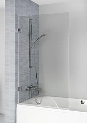 Шторка на ванну Riho VZ Scandic NXT X107 100x150см R G001134121 профиль черный, стекло прозрачное