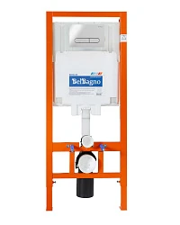 Комплект системы инсталляции BelBagno с унитазом и кнопкой BB046CHR/BB2111SC/BB002-80/BB005-PR-CHROM