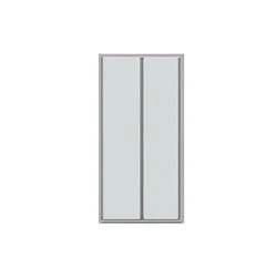 Душевая дверь в нишу Bravat Line 100x200см BD100.4121A профиль хром, стекло прозрачное