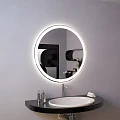 Зеркало в ванную комнату с подсветкой Ring Miralls 1000/1000 (нейтральный  свет, тач кольцо)