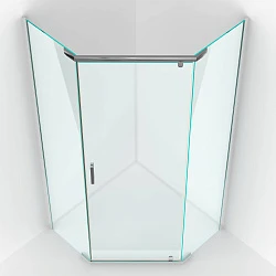 Душевой уголок Berges Solo T 100х100см 061109 профиль хром, стекло прозрачное
