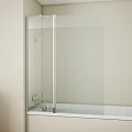 Шторка на ванну Bravat Alfa 110x135см BG110.5111A профиль хром, стекло прозрачное