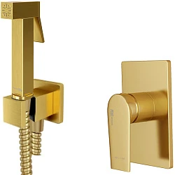 Гигиенический душ Wasserkraft A55094 со смесителем, золото