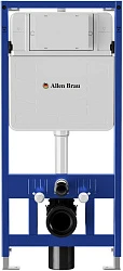 Комплект инсталляции Allen Brau Pneumatic 9.11100.20 с унитазом Comforty 105 и кнопкой черной