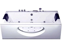 Акриловая ванна EAGO 180x90x60 с гидромассажем EGVGAM220JDCHZ белая глянцевая