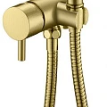 Гигиенический душ Boheme Uno 467-MG со смесителем, золото матовое