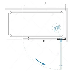Шторка на ванну RGW Screens SC-102 90x150см 011110209-31 профиль хром, стекло тонированное