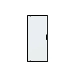 Душевая дверь в нишу Bravat Blackline 90x200см BD100.4111B профиль черный, стекло прозрачное