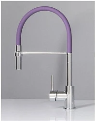 Смеситель Aquanet FF6215 фиолетовый для кухонной мойки