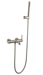 Смеситель для ванны с душем Boheme Uno 463-NB никель браш