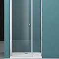 Душевая дверь в нишу BelBagno 190см ETNA-B-11-100+90-C-Cr профиль хром, стекло прозрачное