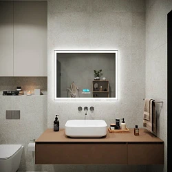 Зеркало для ванной комнаты SANCOS City 2.0  900x700  c  подсветкой, арт.CI2.900