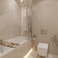 Акриловая ванна STWORKI Стокгольм 175x75 с каркасом 270047 белая глянцевая