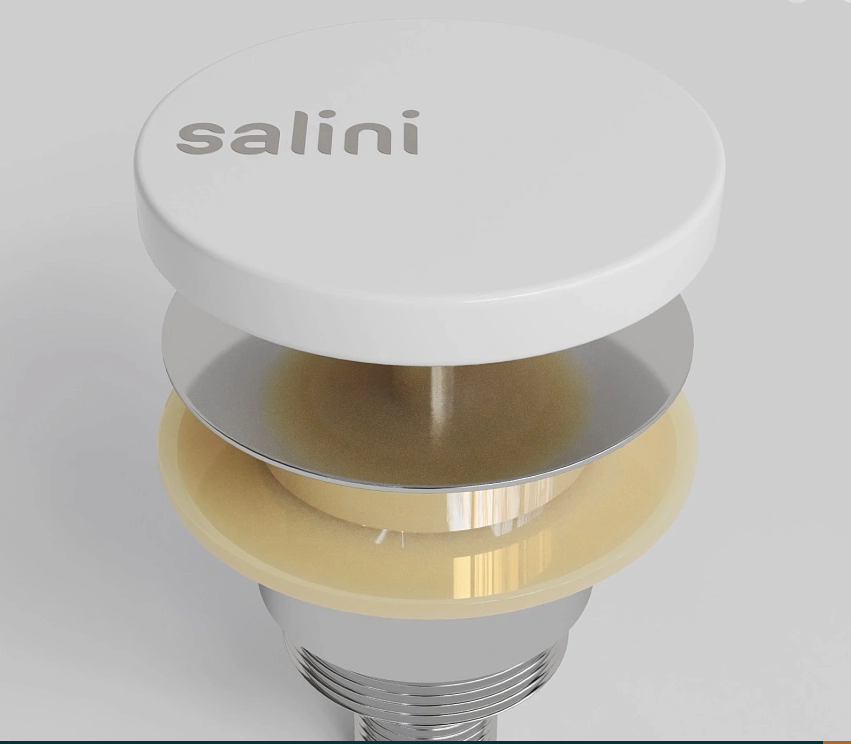 Донный клапан для ванны Salini D 402 152201WM белый матовый