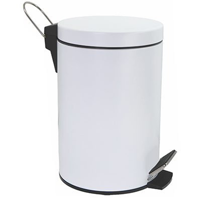 Ведро для мусора Wasserkraft Kammel K-8300 635WHITE 5L белое матовое