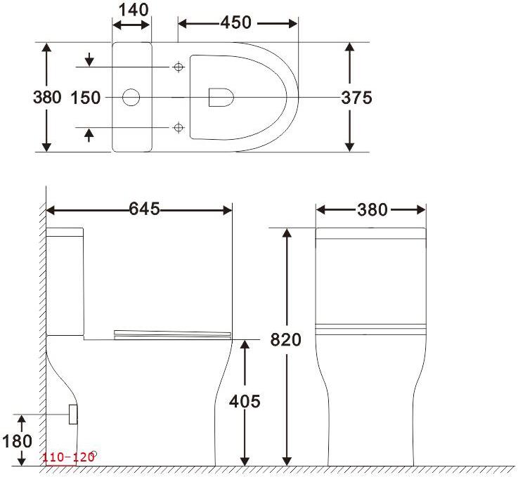 Бачок для унитаза Aquanet Roll 2-C-1 CL-12289-1