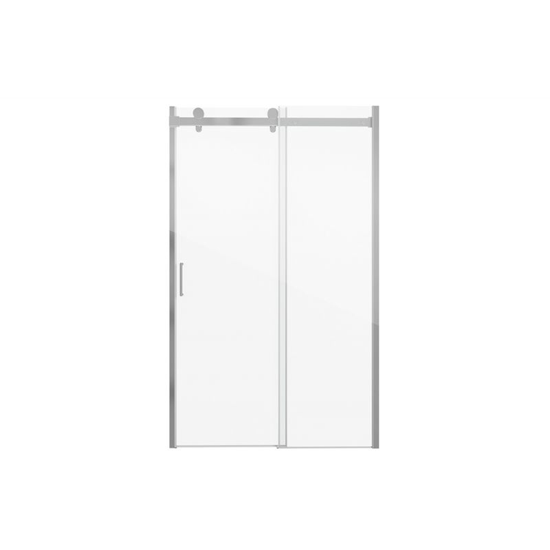 Душевая дверь в нишу Bravat Wave 120x200см BD120.4102S профиль хром, стекло прозрачное