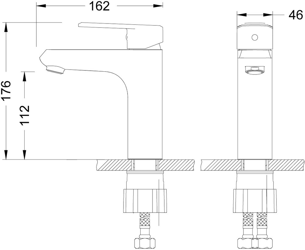 Смеситель для раковины Lemark Point LM0306C хром