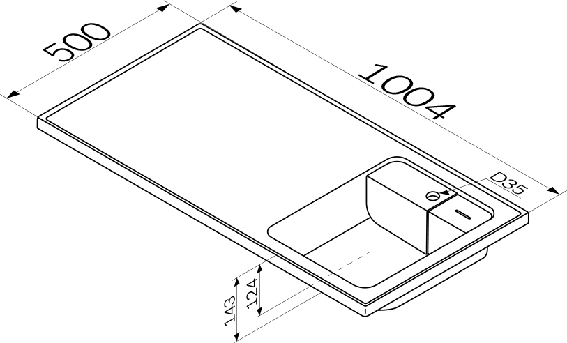 Тумба с раковиной AM.PM X-Joy 40 R под узкую стиральную машину, белая