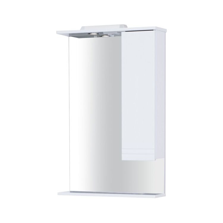 Зеркальный шкаф подвесной SanStar Mira 60 для ванной комнаты белый
