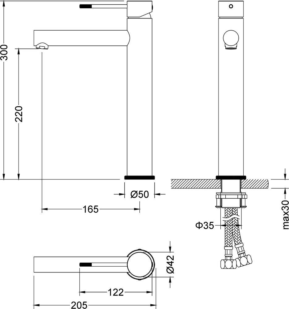 Смеситель для раковины Timo Saona 2311/17F золото матовое