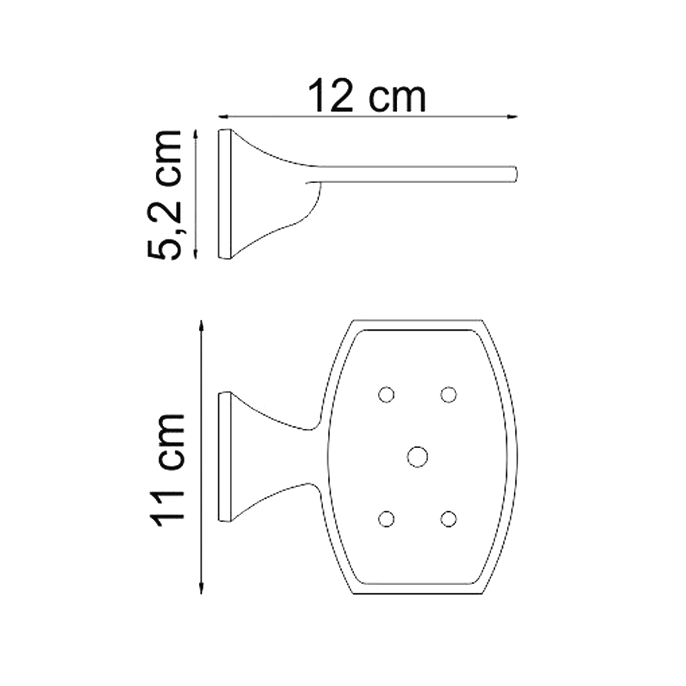 Мыльница Wasserkraft Wern K-2569 хром