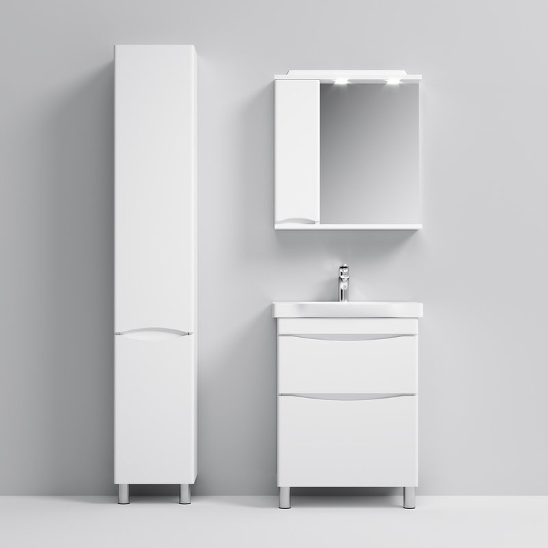 Тумба с раковиной AM.PM Like 65 напольная, белый глянец Тумба с раковиной AM.PM Like 65 напольная, белый глянец