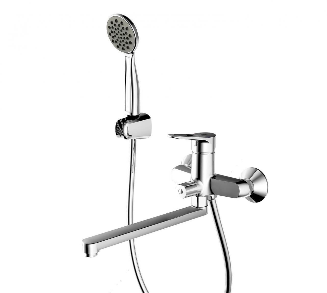 Смеситель для ванны с душем Bravat Eco-D F693158C-LB хром