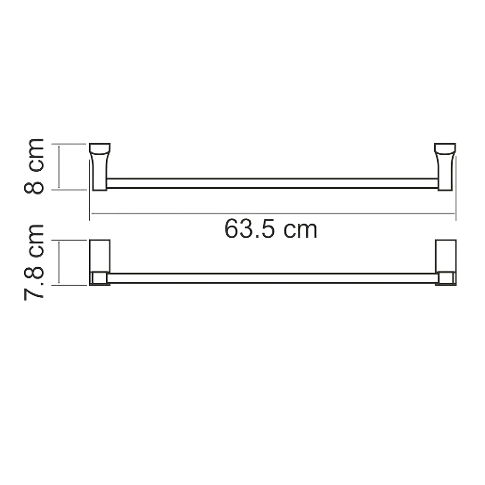 Полотенцедержатель Wasserkraft Lopau K-6030 хром