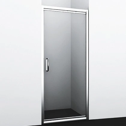 Душевая дверь в нишу Wasserkraft Salm 90см 27I04 профиль хром, стекло прозрачное