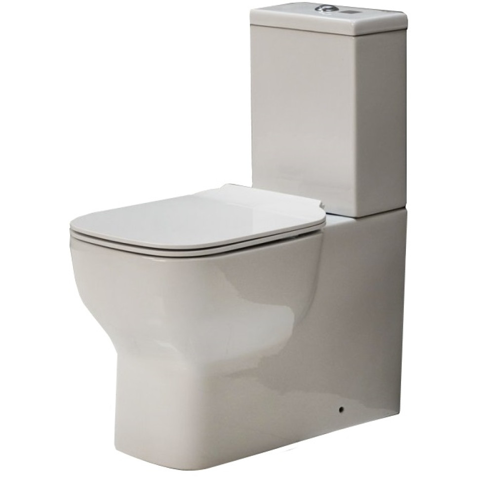 Унитаз-компакт BelBagno Vaso BB127CP с бачком BB127T и крышкой-сиденьем BB127SC белый глянец