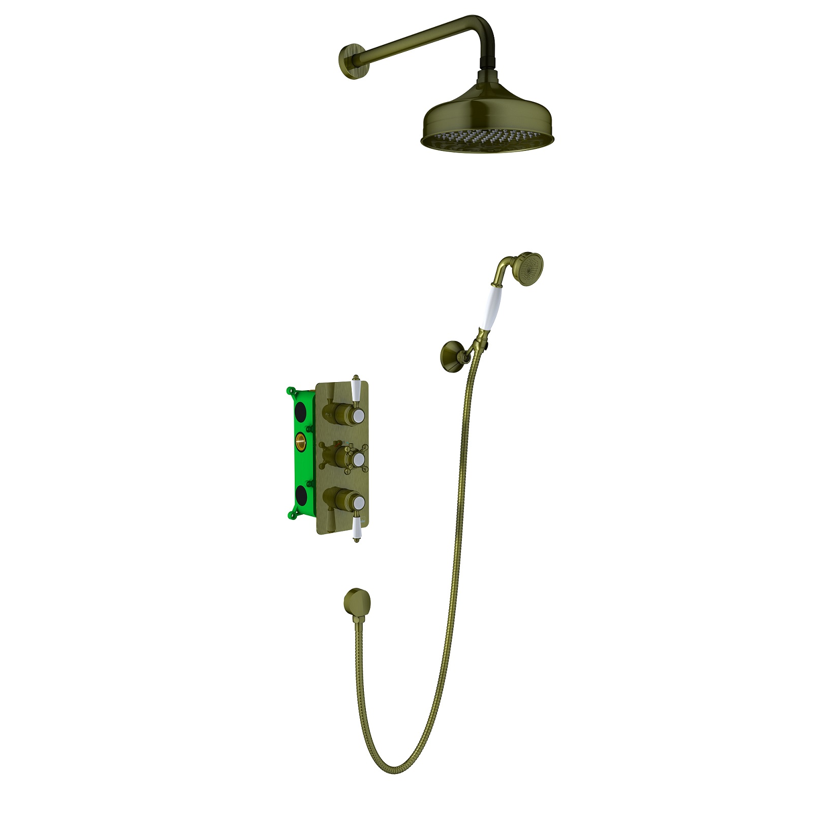 Душевой комплект Timo Nelson SX-1391/02SM с внутренней частью, антик