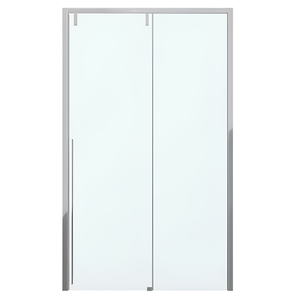 Душевая дверь в нишу Bravat Slim Line 120x195см BD120.4105A профиль хром, стекло прозрачное