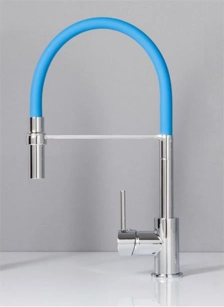 Смеситель для кухни Aquanet FF6215 синий/хром