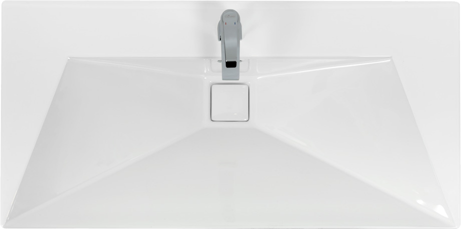 Тумба с раковиной Cezares Molveno 100 bianco ghiaccio