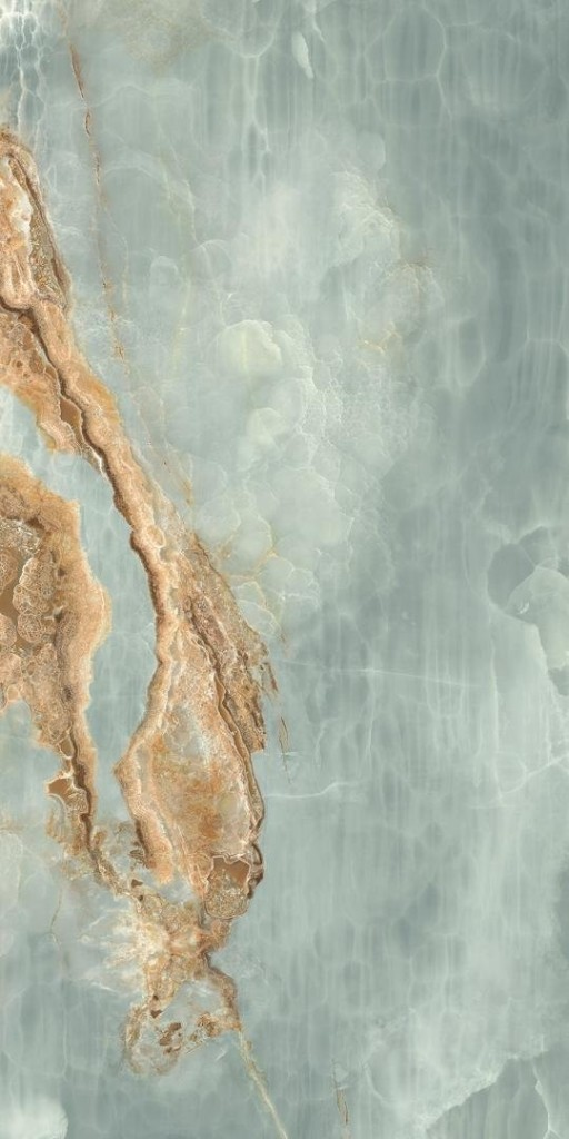 Керамогранит Imola Onyx Aqua Blue Gold 60x120 см AQ6 12 RM