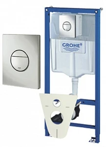 Система инсталляции для унитазов Grohe Rapid SL 38813001 4в1 с кнопкой хром глянцевая