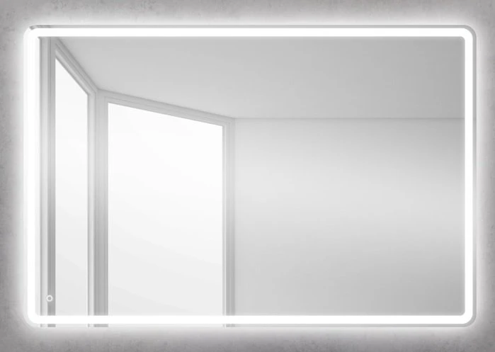 Зеркало BelBagno 120 SPC-MAR-1200-800-LED-BTN с подсветкой