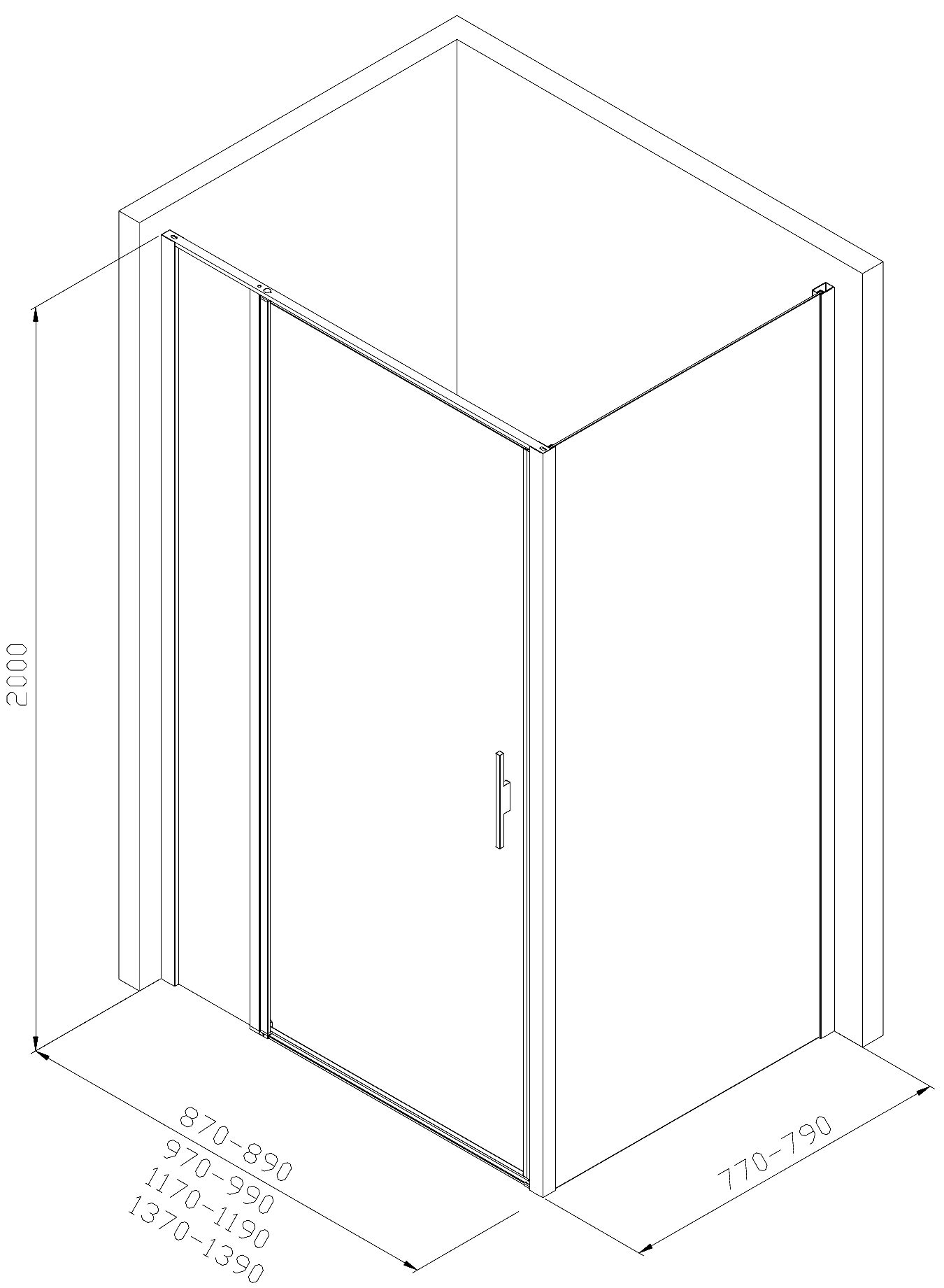 Душевой уголок Allen Brau Priority 120x80см 3.31032.BA+3.31041.BA профиль серебро, стекло прозрачное