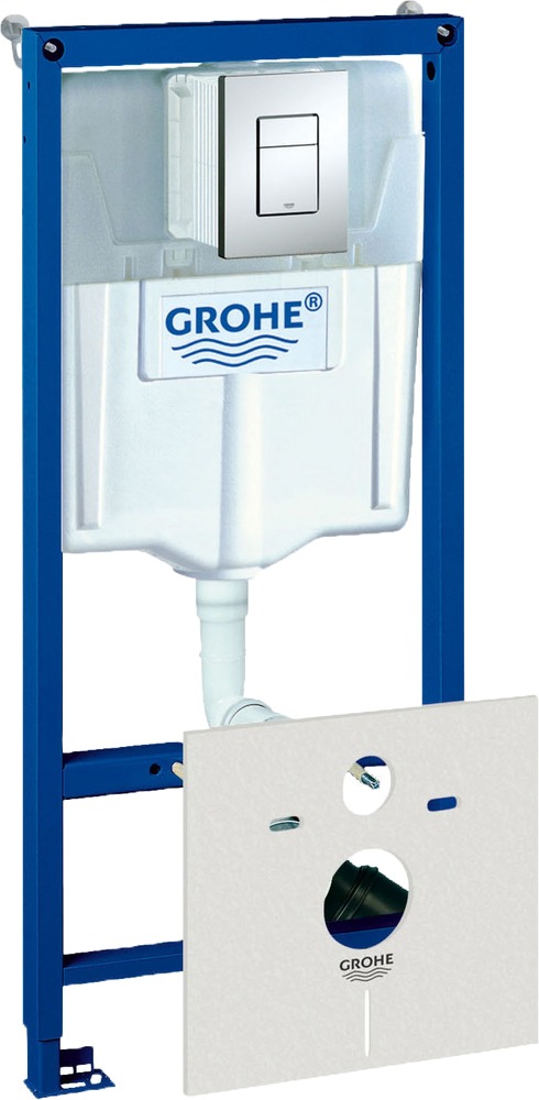 Система инсталляции для унитазов Grohe Rapid SL 38775001 4в1 с кнопкой хром глянцевая