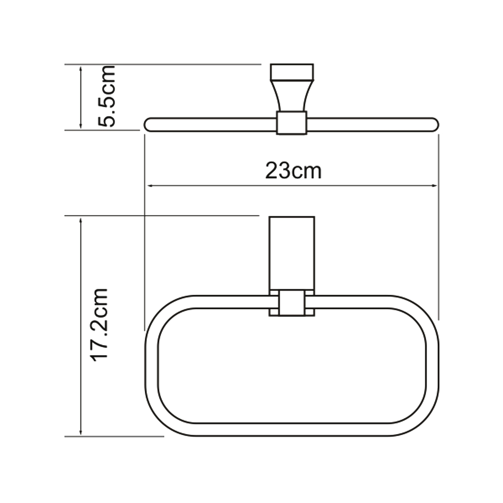 Полотенцедержатель Wasserkraft Lopau K-6060 хром