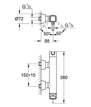 Смеситель для душа Grohe Grandera 23316000 хром