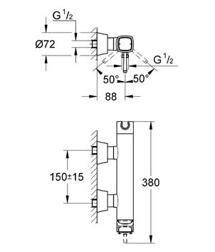 Смеситель для душа Grohe Grandera 23316000 хром