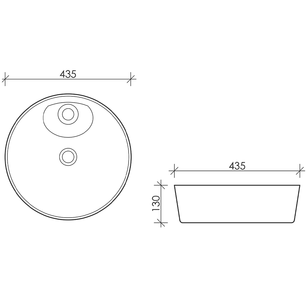 Раковина накладная Ceramica Nova Element CN6014 белая глянцевая