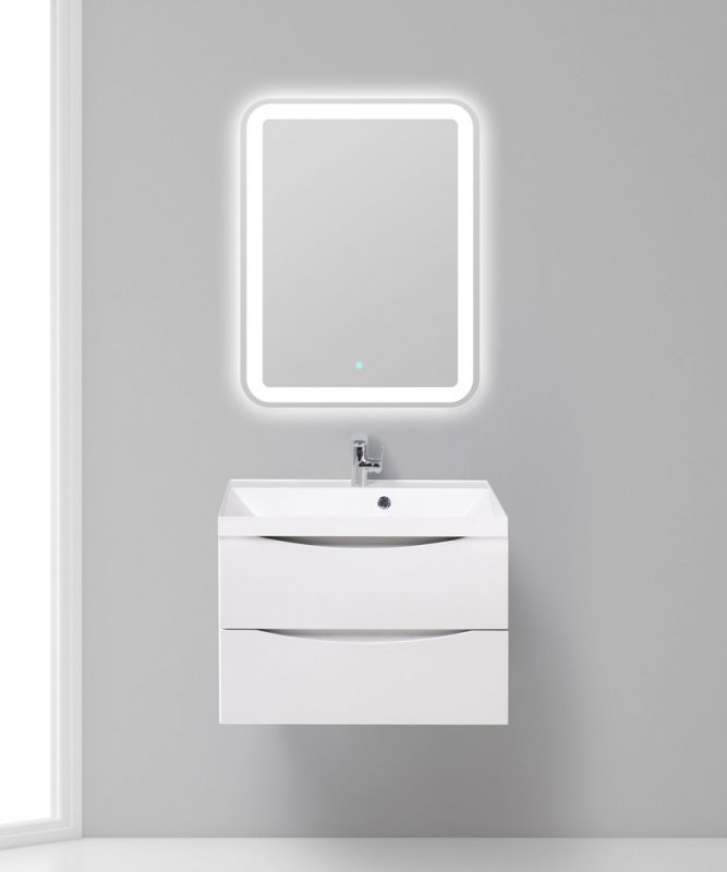 Тумба под раковину BelBagno Marino 70 MARINO-CER-700-2C-SO-BL-P белая глянцева