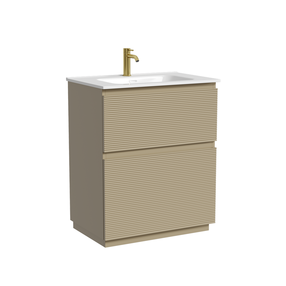 Тумба с раковиной Sancos Folk Floor 70 напольная, капучино