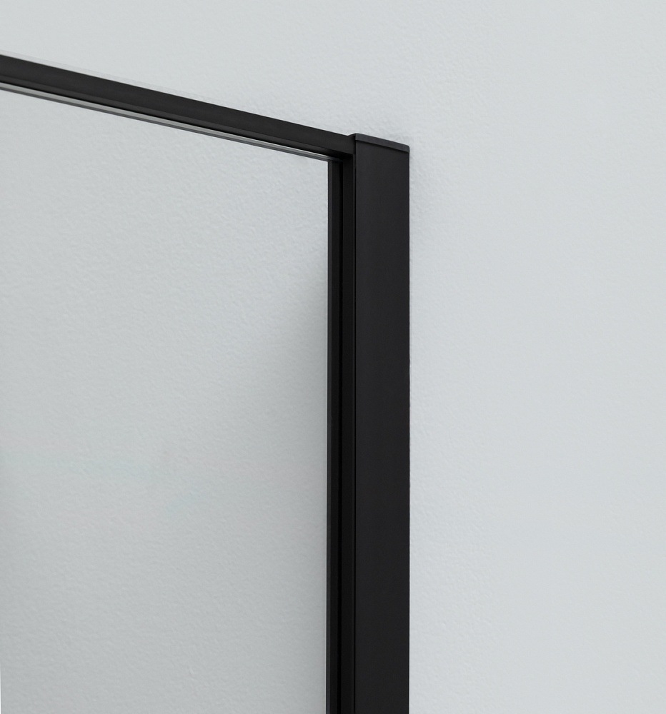 Душевая дверь в нишу Allen Brau Priority 100x200 см 3.31006.BBA профиль черный, стекло прозрачное