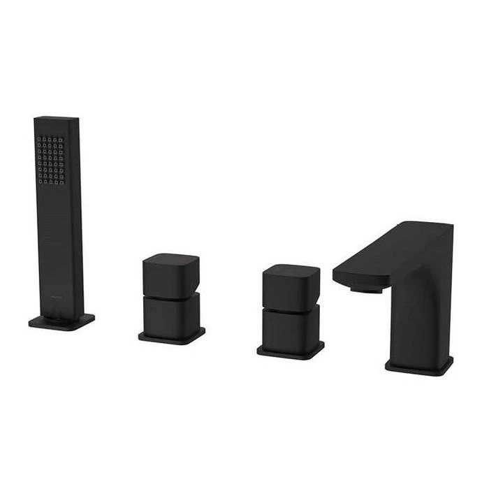 Смеситель на борт ванны Excellent Keria Black AREX.2033BL черный матовый