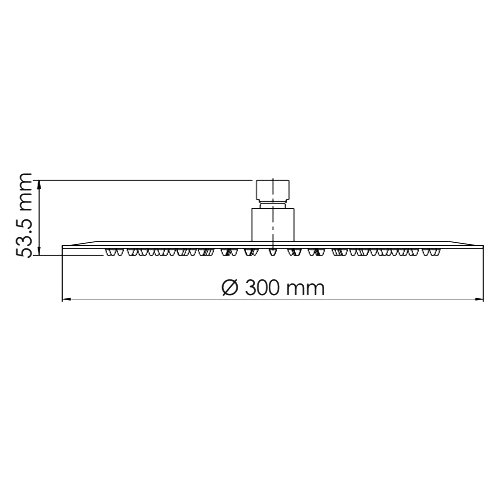 Верхний душ Wasserkraft A116 хром